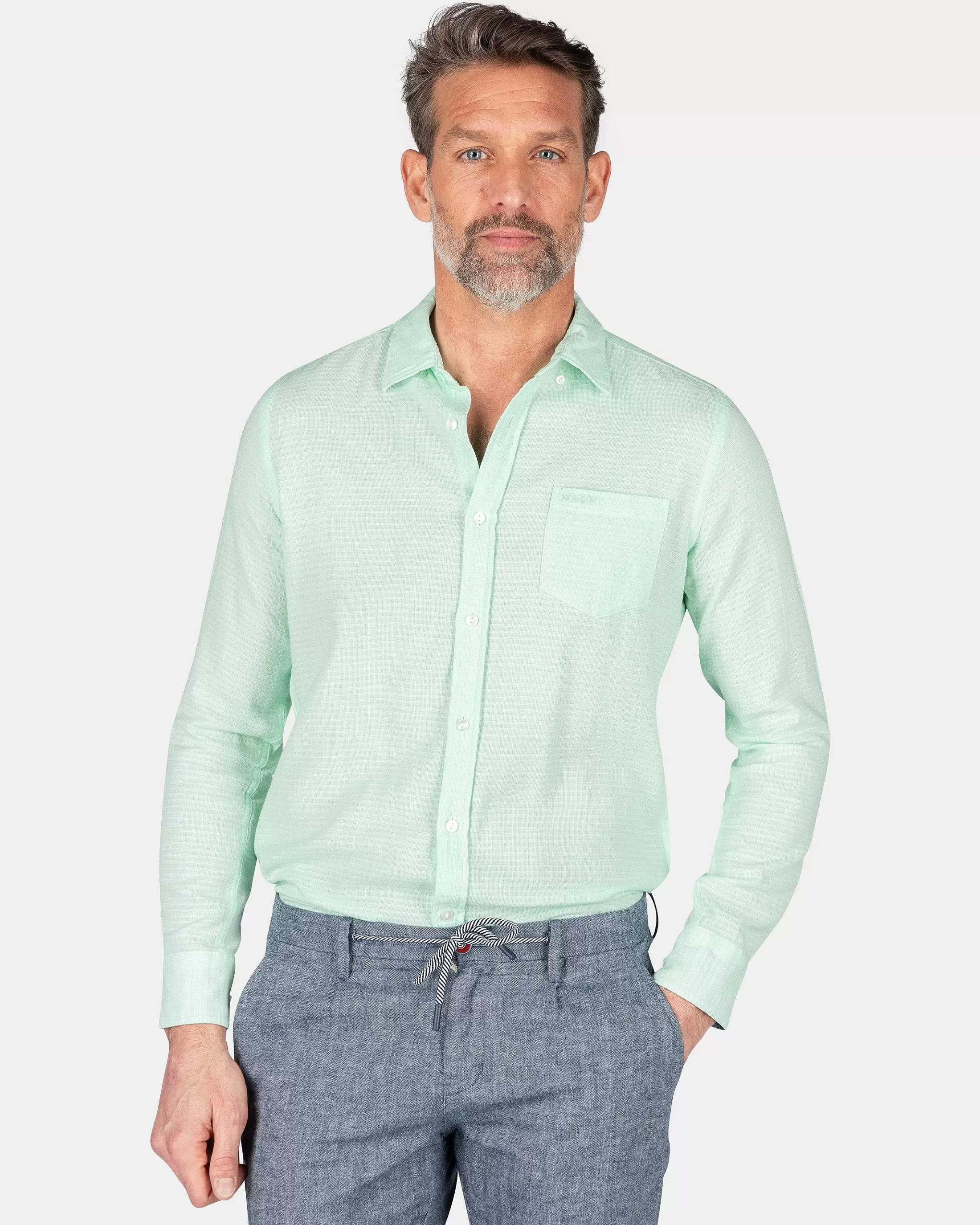 Discount NZA New Zealand Auckland Baumwoll-Shirt-Teal Green