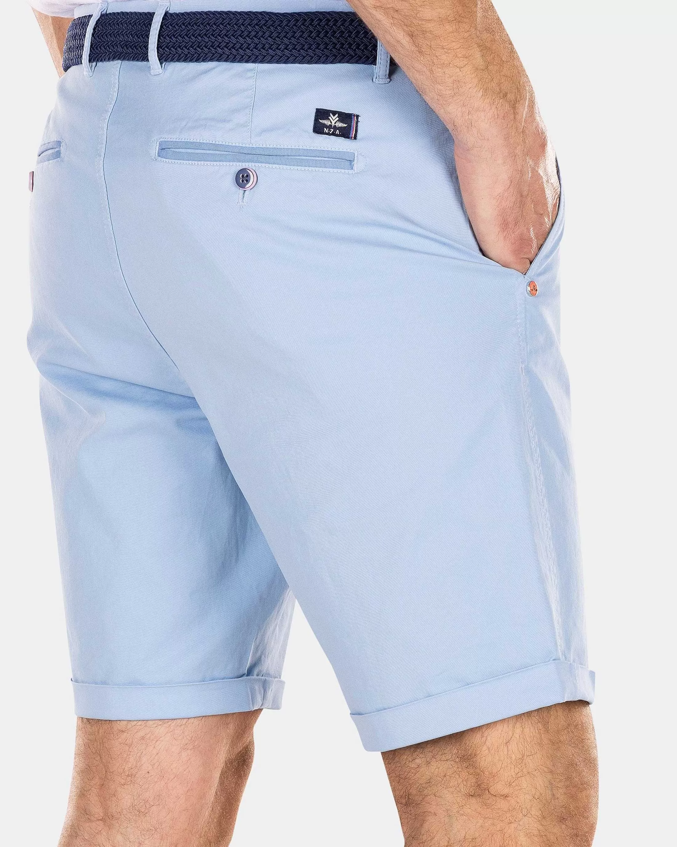 Best NZA New Zealand Auckland Chino-Shorts Aus Baumwolle-Universal Blue