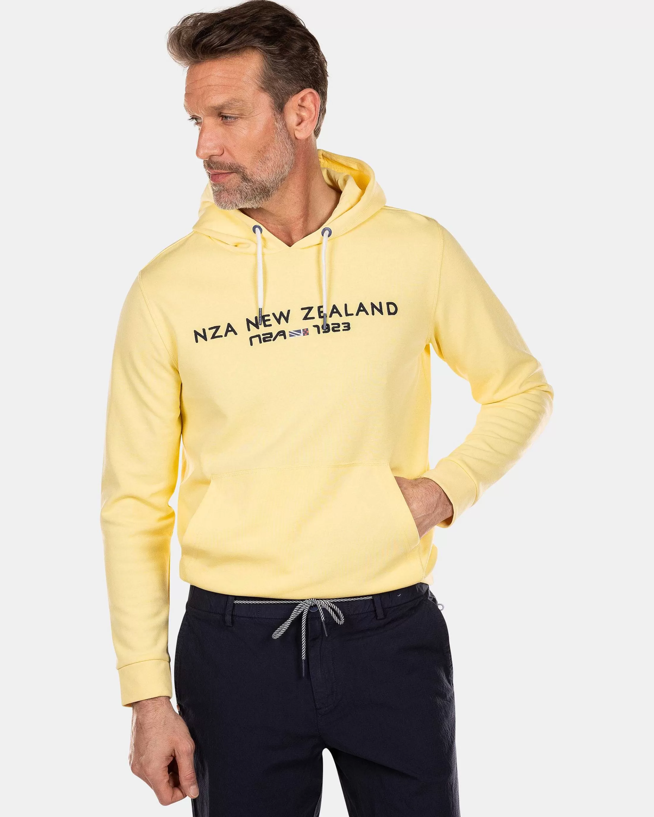 Clearance NZA New Zealand Auckland Kapuzenpullover Mit Logo-Iguana Yellow