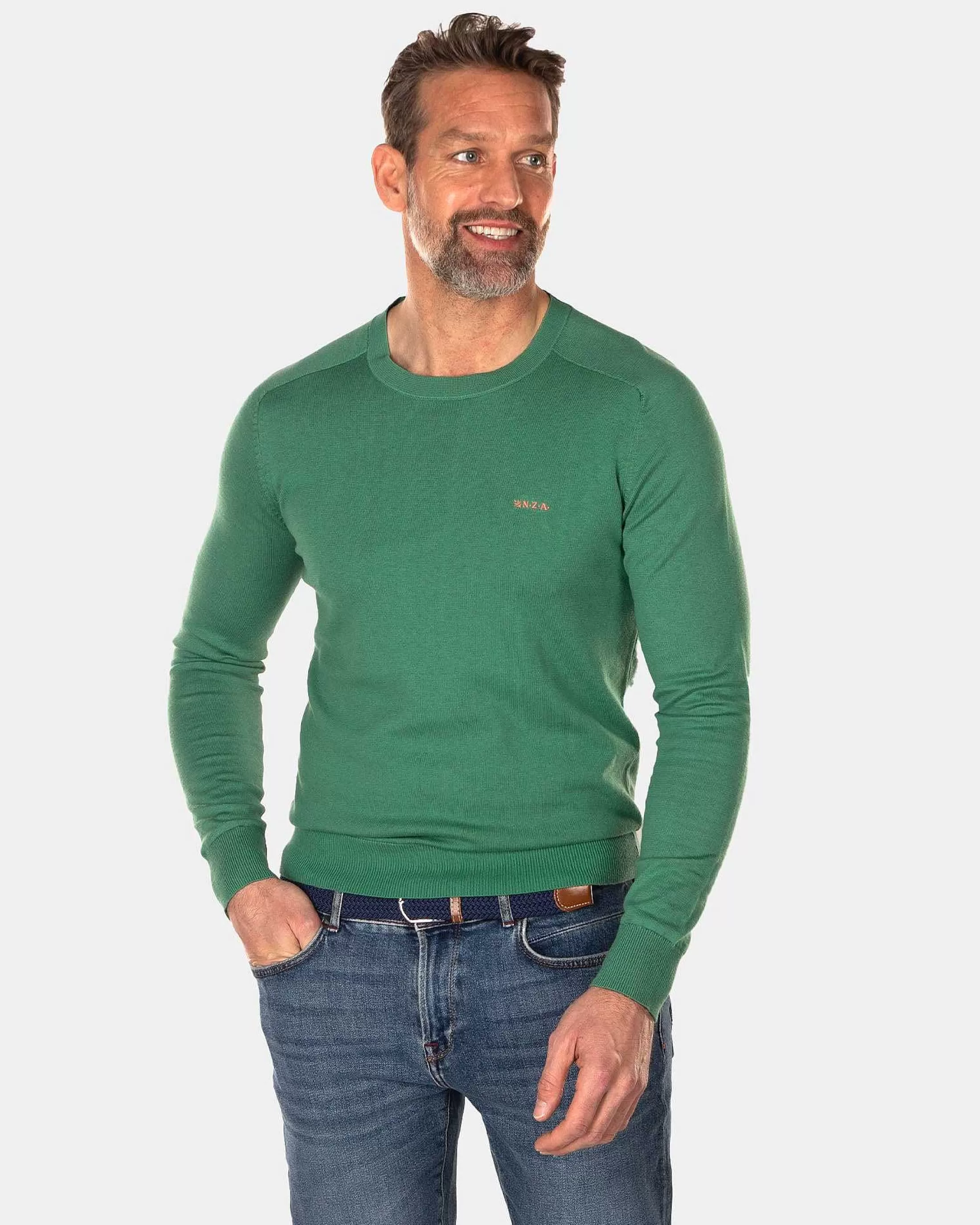 Cheap NZA New Zealand Auckland Pullover Mit Rundhalsausschnitt-Amazon Green