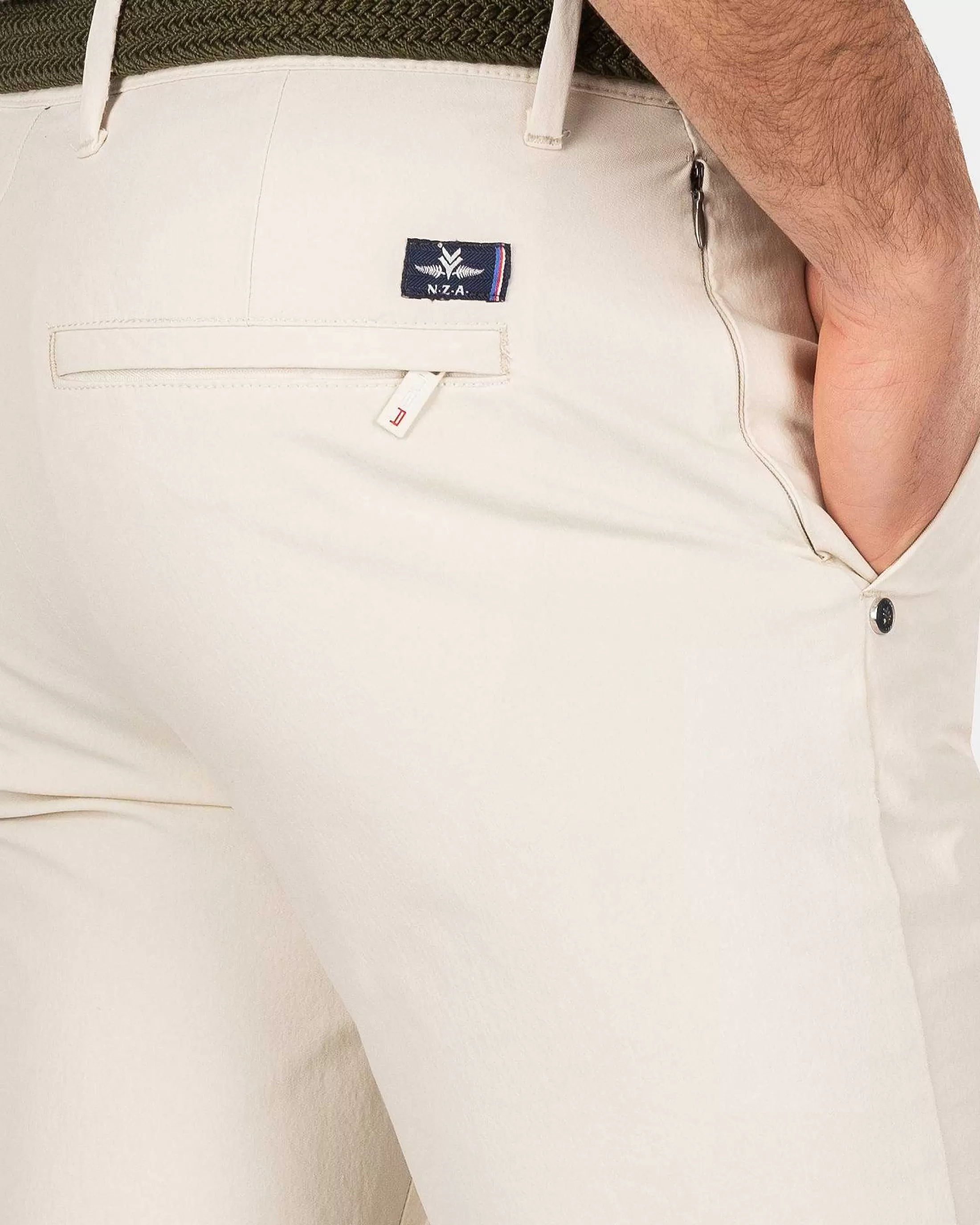 New NZA New Zealand Auckland Schlichte Chino Mit Stretchanteil-Cream