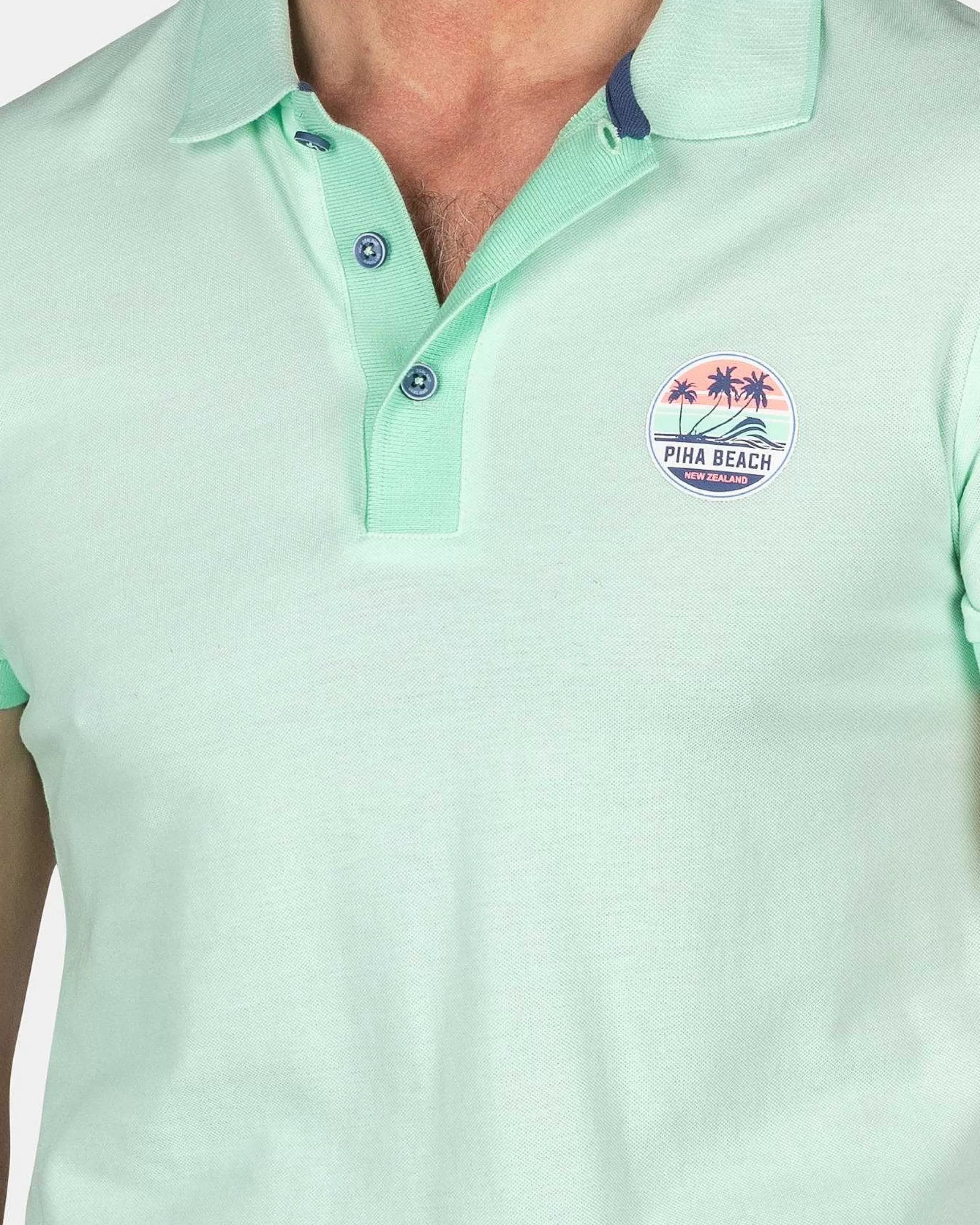 Discount NZA New Zealand Auckland Schlichtes Polo Aus Baumwolle-Teal Green