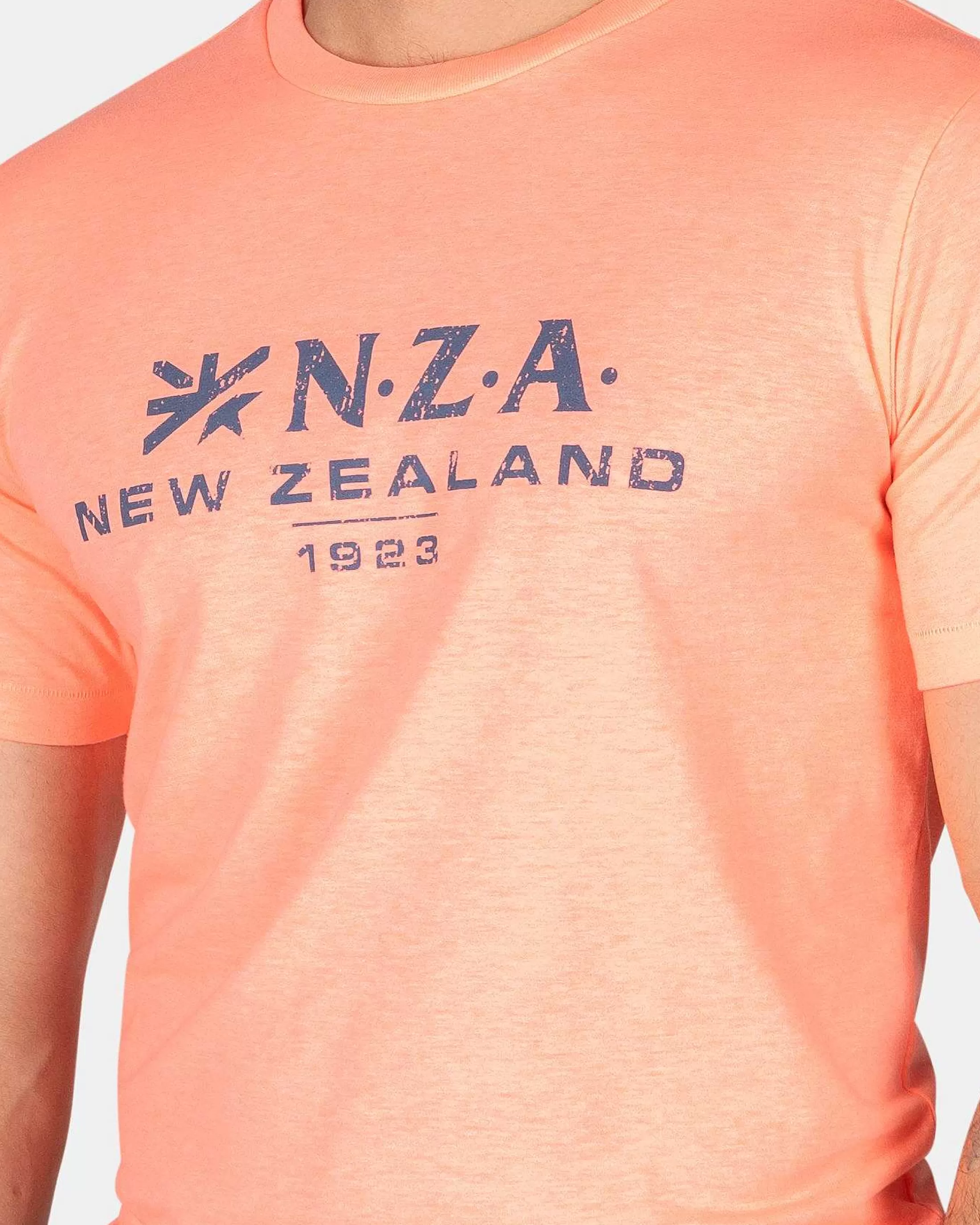 Fashion NZA New Zealand Auckland T-Shirt Mit Rundhalsausschnitt-Fury Pink